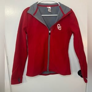 Russell Athletic jacket, OU college theme